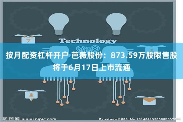 按月配资杠杆开户 芭薇股份：873.59万股限售股将于6月17日上市流通