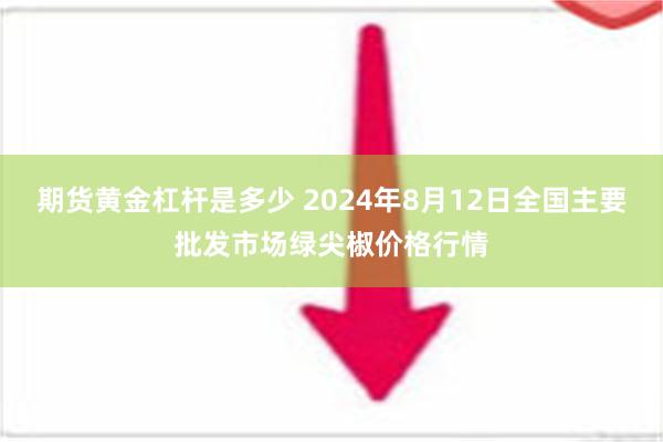 期货黄金杠杆是多少 2024年8月12日全国主要批发市场绿尖椒价格行情