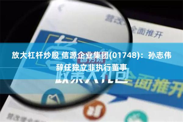 放大杠杆炒股 信源企业集团(01748)：孙志伟辞任独立非执行董事